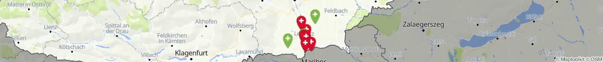 Kartenansicht für Apotheken-Notdienste in der Nähe von Leibnitz (Leibnitz, Steiermark)